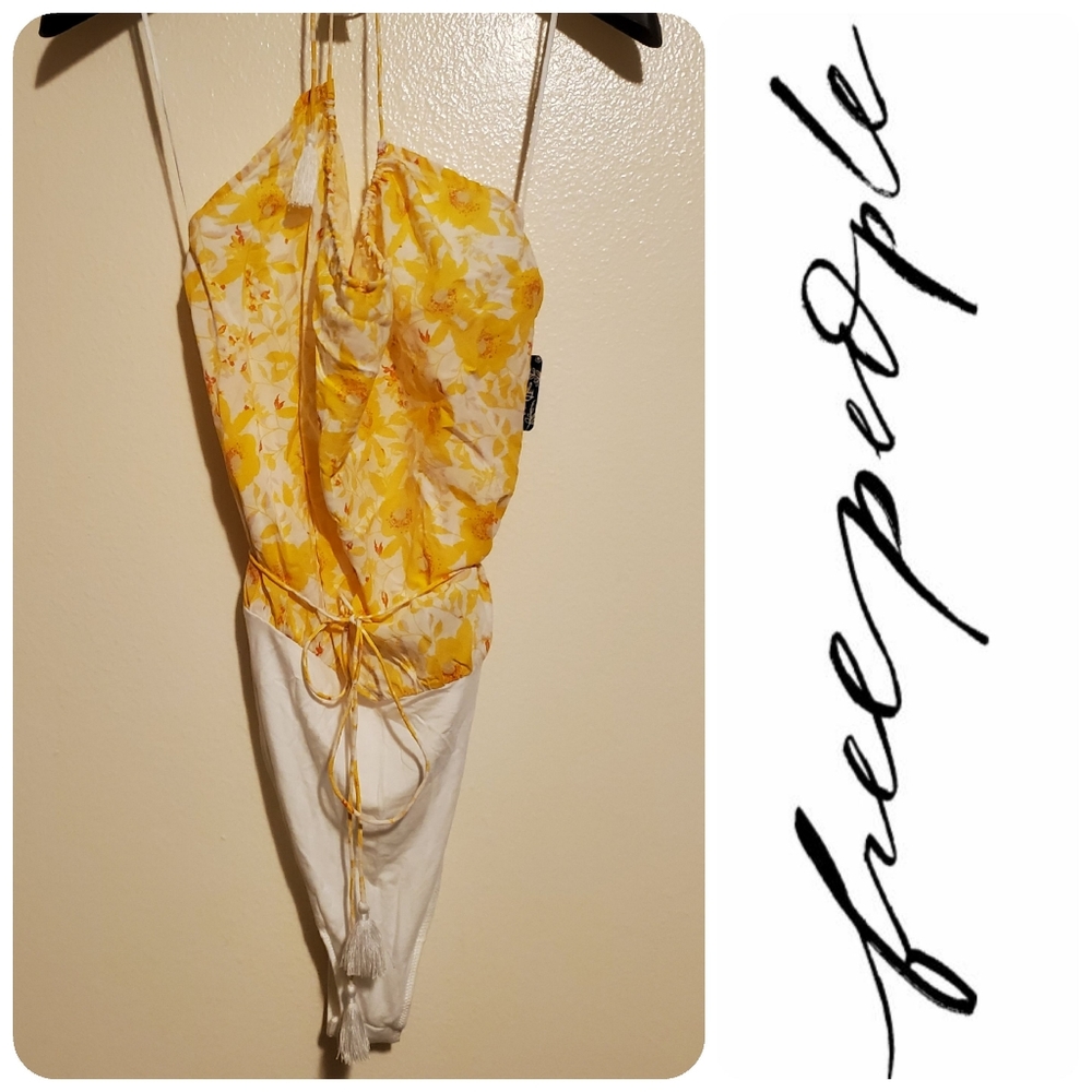 Free People floral bodysuit
